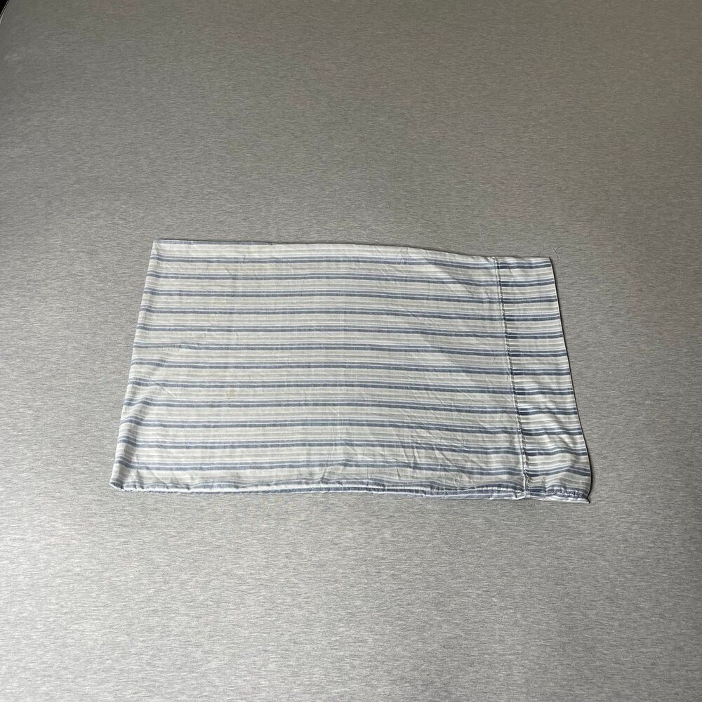 Martha Stewart Cotton Striped Standard Size Pillowcase Pillow Cover